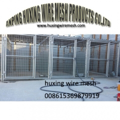 Heavy Duty Multiple Runs Weld Wire Panel Steel Dog Kennel with Fight Guard Divider
