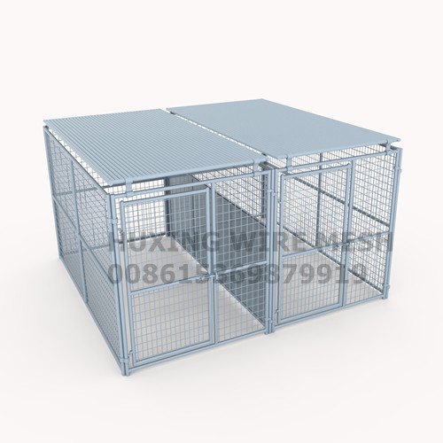 Outdoor Welded Wire Dog Kennel 2, Heavy Duty Outdoor Dog Kennel With Roof