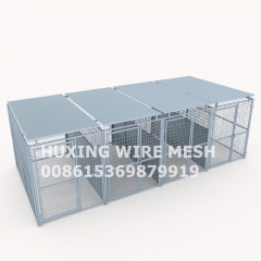 Backyard Pet Run Kennel Large Dog Kennel 4 Runs with Steel Roof Cover