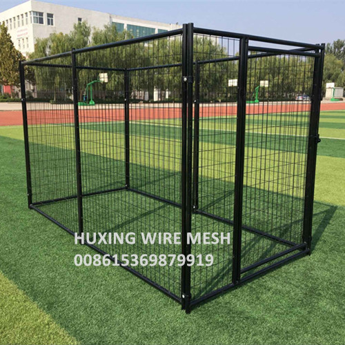 10FT x 5FT x 6FT Black Coated Portable Modular Weld Wire Mesh Dog Run Kennels